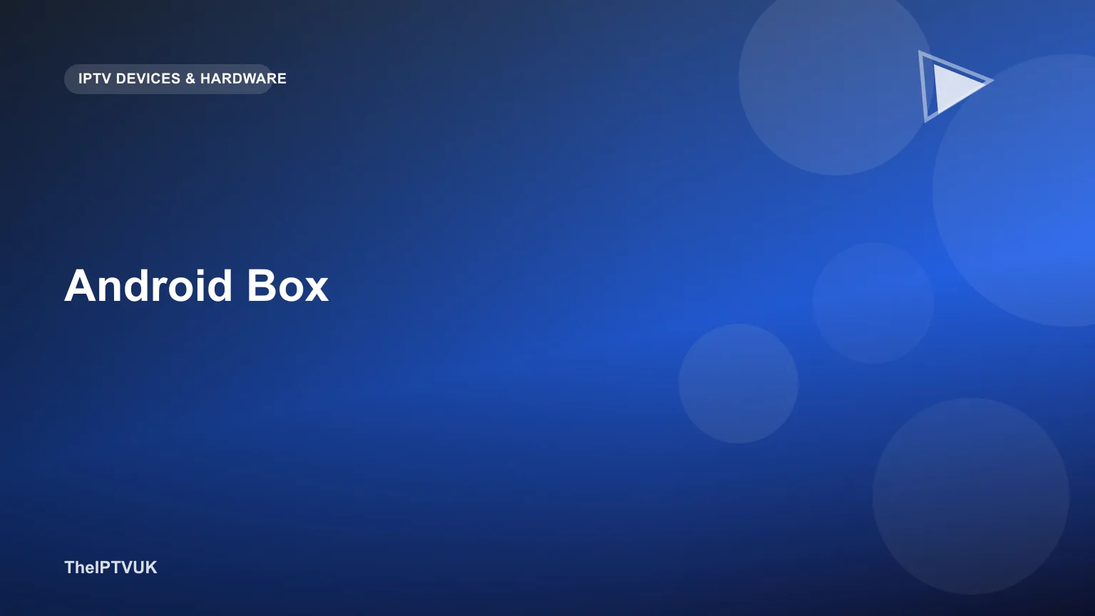 Generic Android streaming box connected to a television with a remote control