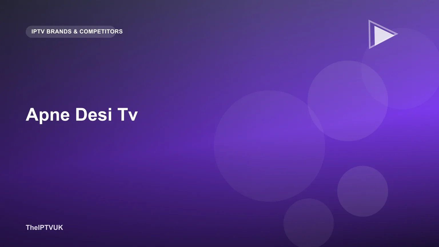 Generic streaming interface representing a South Asian-focused IPTV service