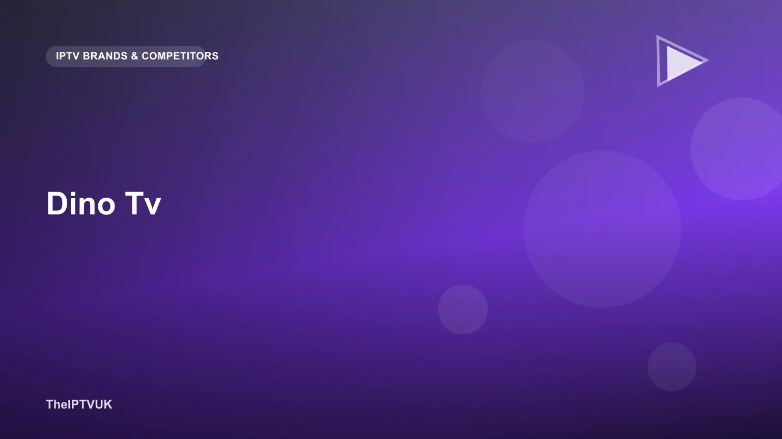 Generic IPTV app interface on a television screen representing the Dino TV service