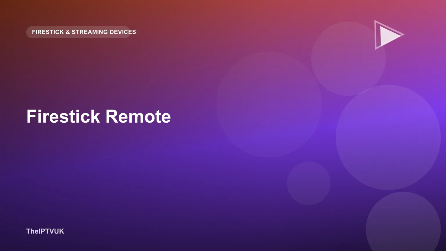Fire TV Stick remote control held in front of a television screen