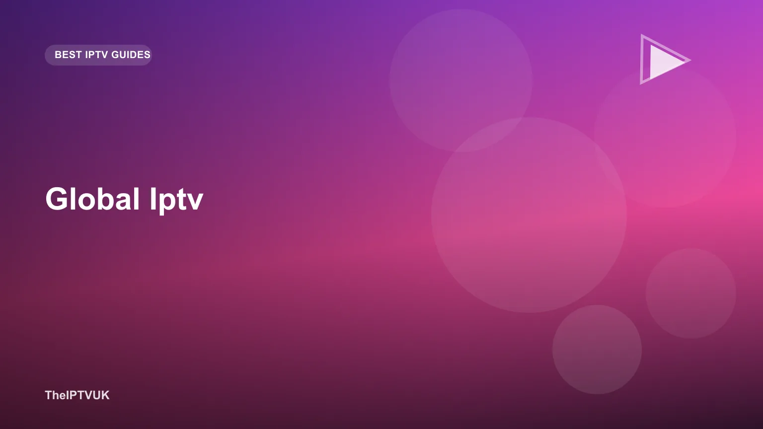 World map illustration with connected TV screen icons representing global IPTV channel coverage