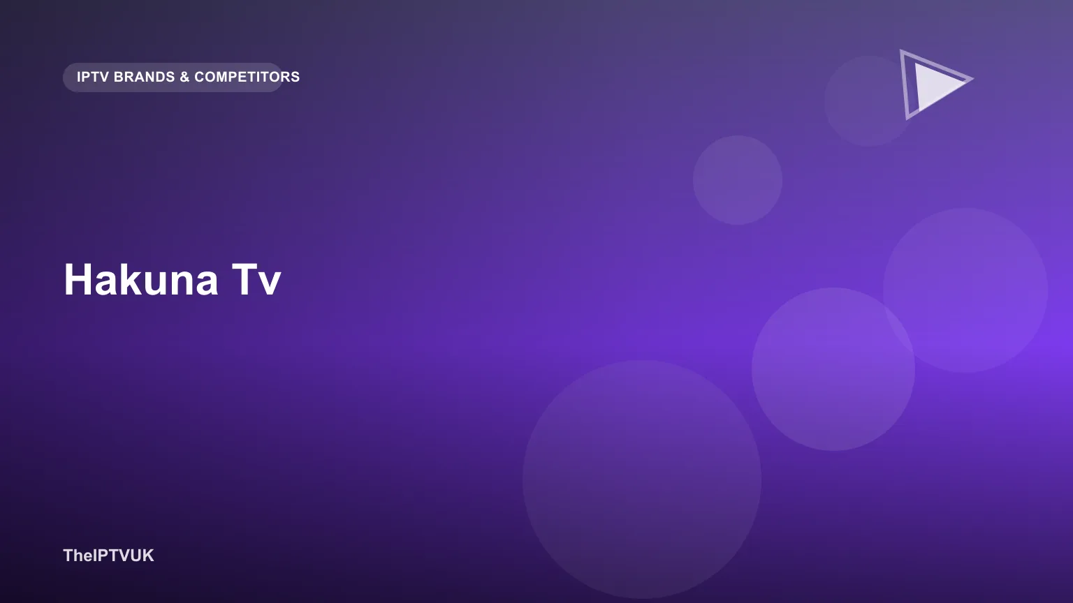 Fernsehbildschirm mit einem allgemeinen Streaming-Menü, stellvertretend für Hakuna TV