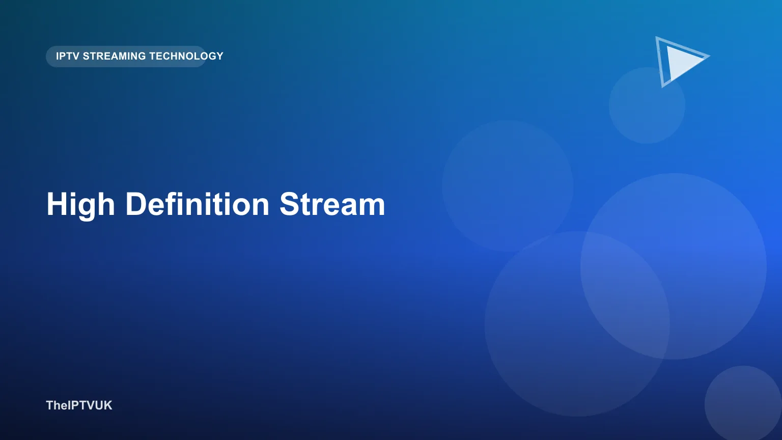 Television displaying a sharp high definition stream with a speed test overlay