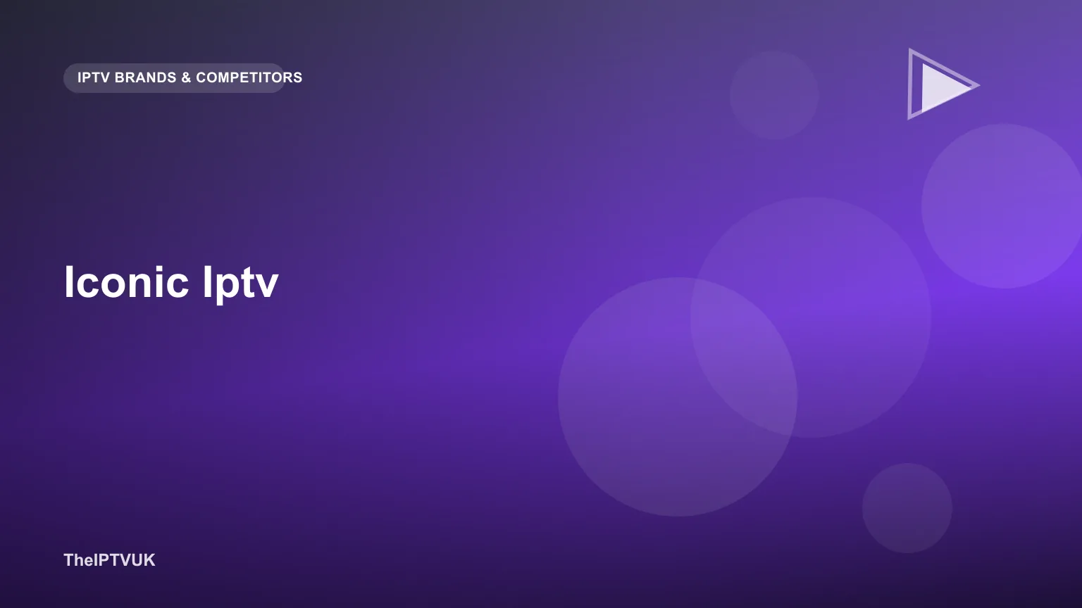 Television screen displaying a generic IPTV app interface, representing third-party IPTV services like Iconic IPTV