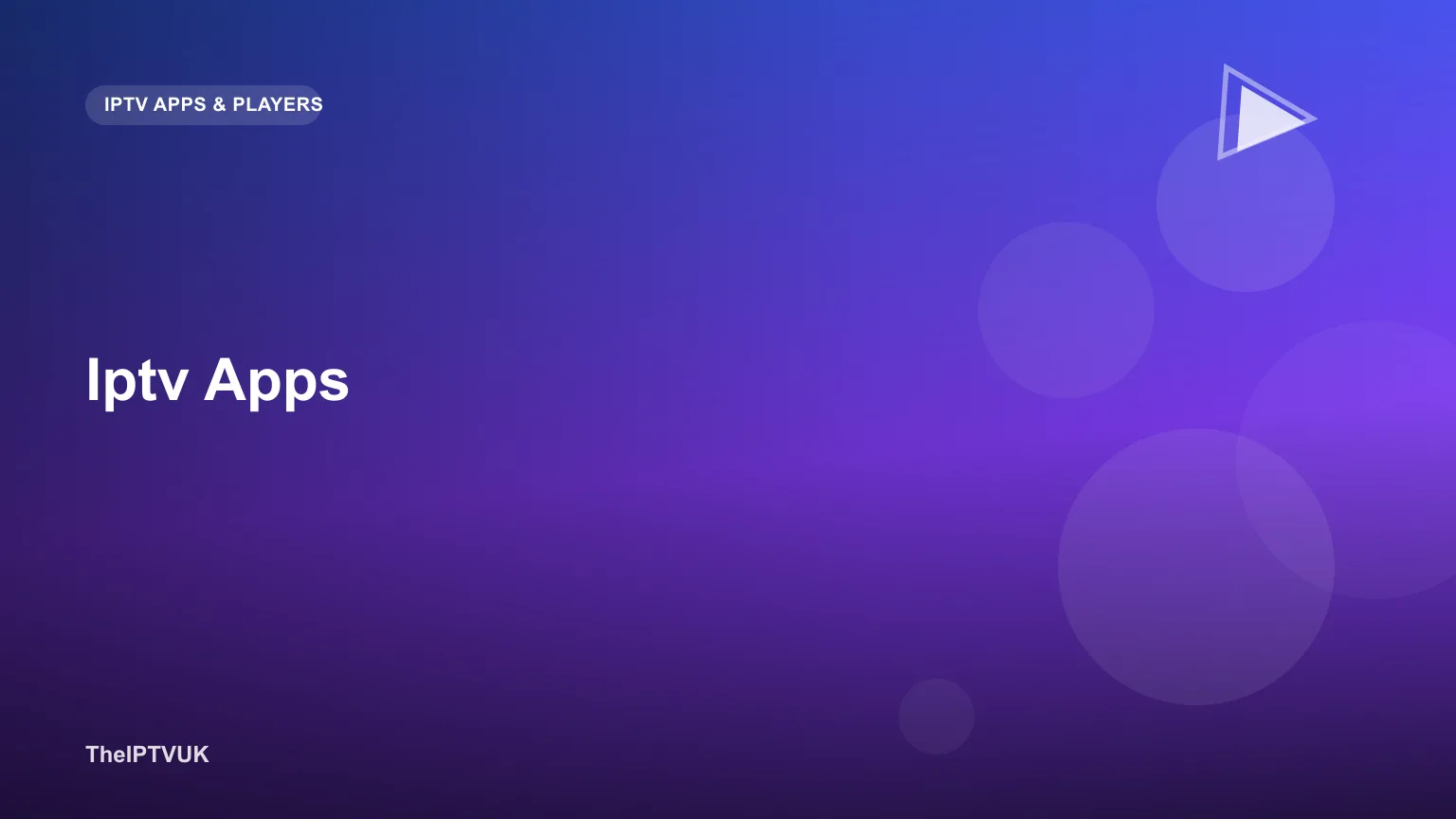 Grid of IPTV app icons representing different player apps across devices