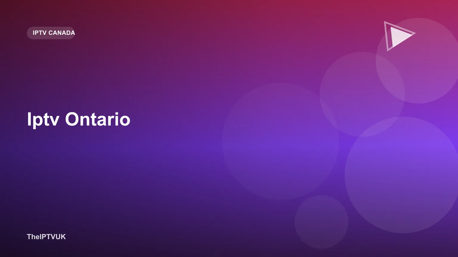 Map-style graphic of Ontario with a television screen representing province-wide IPTV access