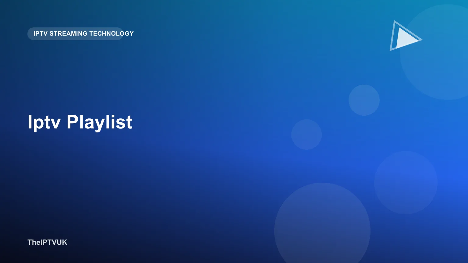 Close-up of a player app screen showing an IPTV playlist being loaded via URL