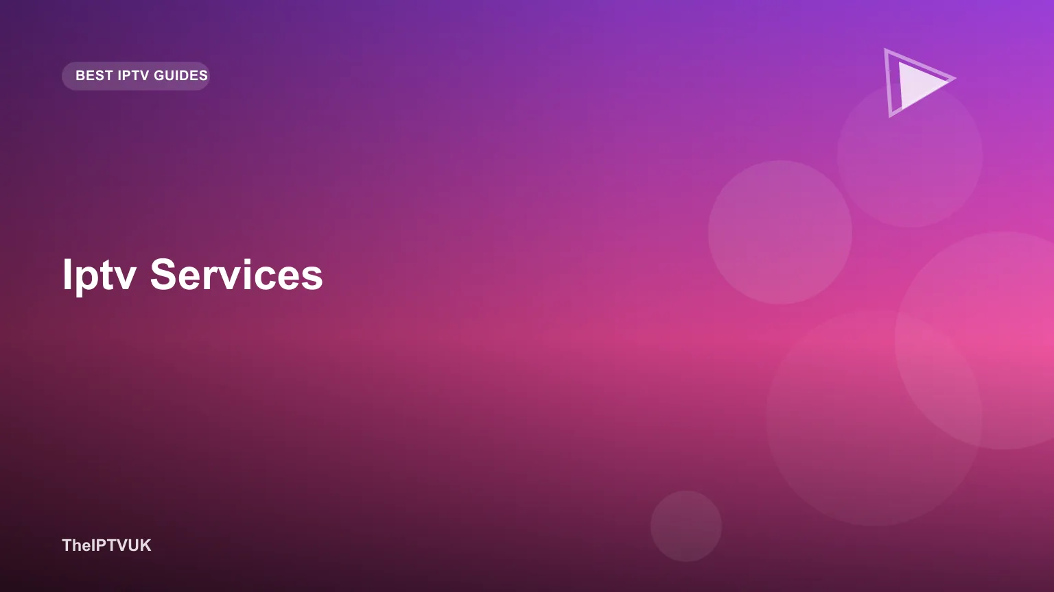 Row of app icons representing different types of IPTV services on a smart TV home screen