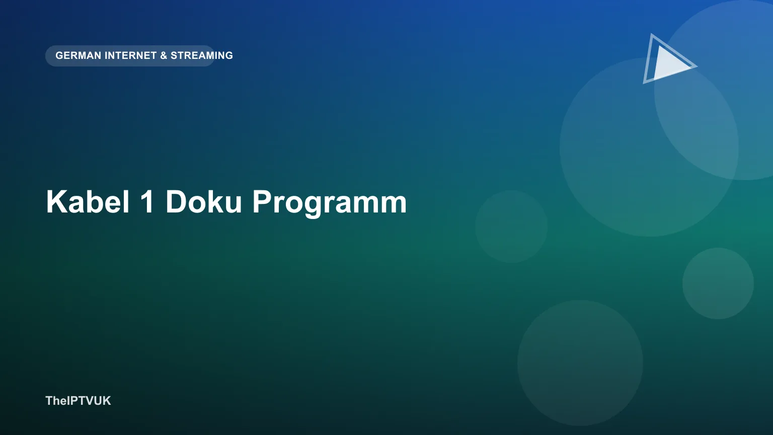 Fernsehprogramm-Übersicht für Kabel 1 Doku