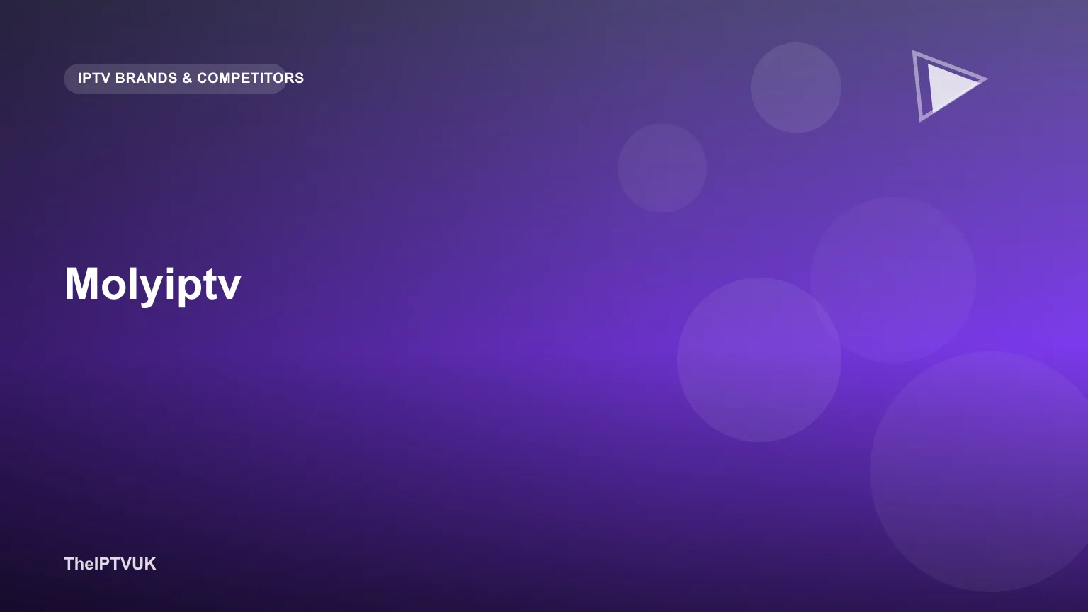 Generic streaming app interface on a television screen representing a third-party IPTV service