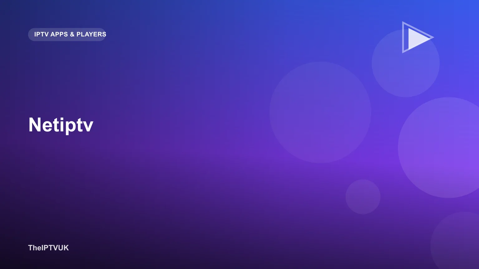 Smart-TV-Bildschirm mit NET IPTV App-Oberfläche
