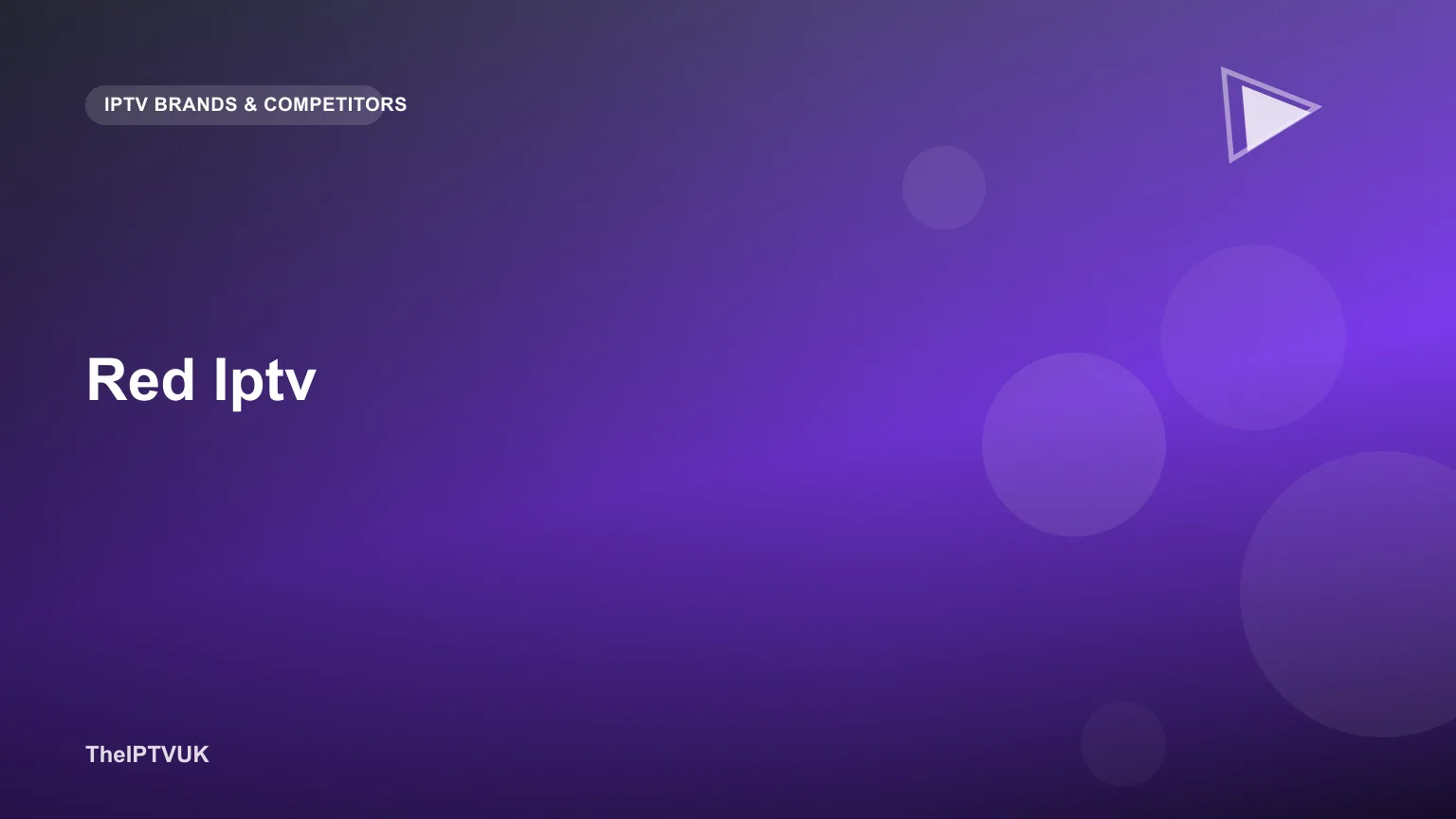 Generic streaming app interface representing a third-party IPTV service