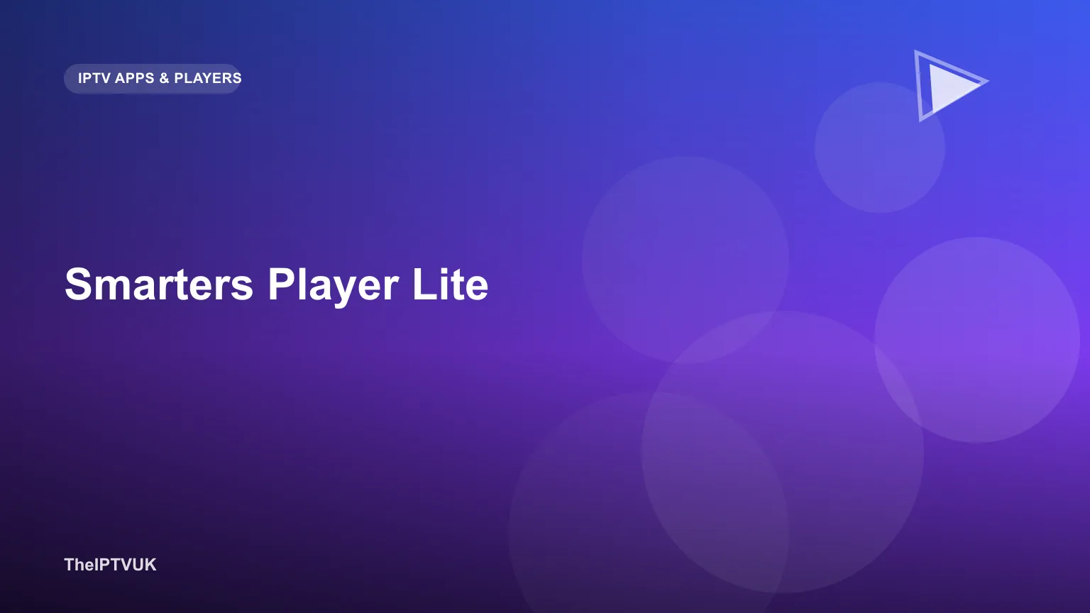 Smartphone-Bildschirm mit einer IPTV-Player-App-Oberfläche