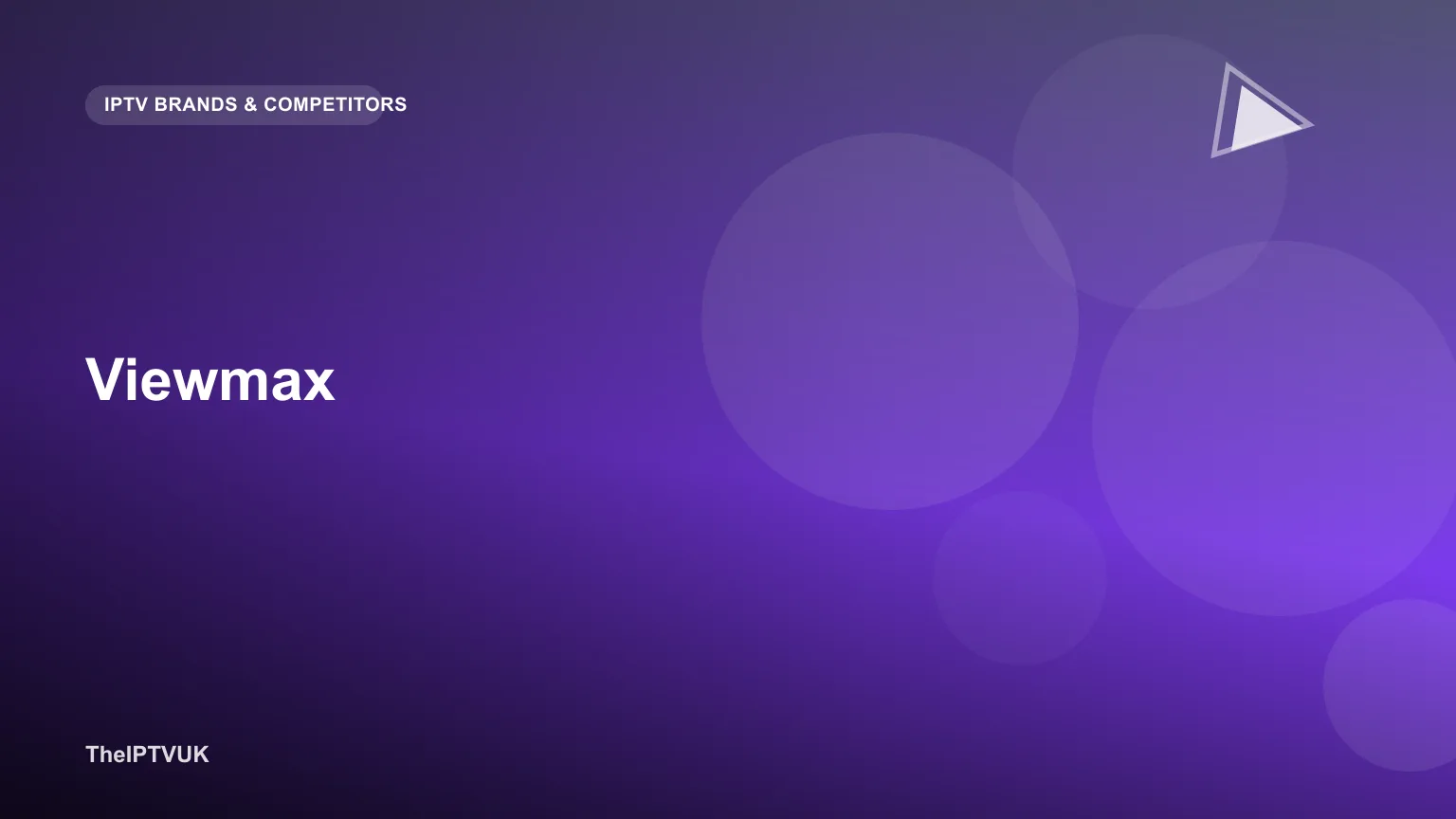 Generic streaming interface on a television representing the ViewMax IPTV service