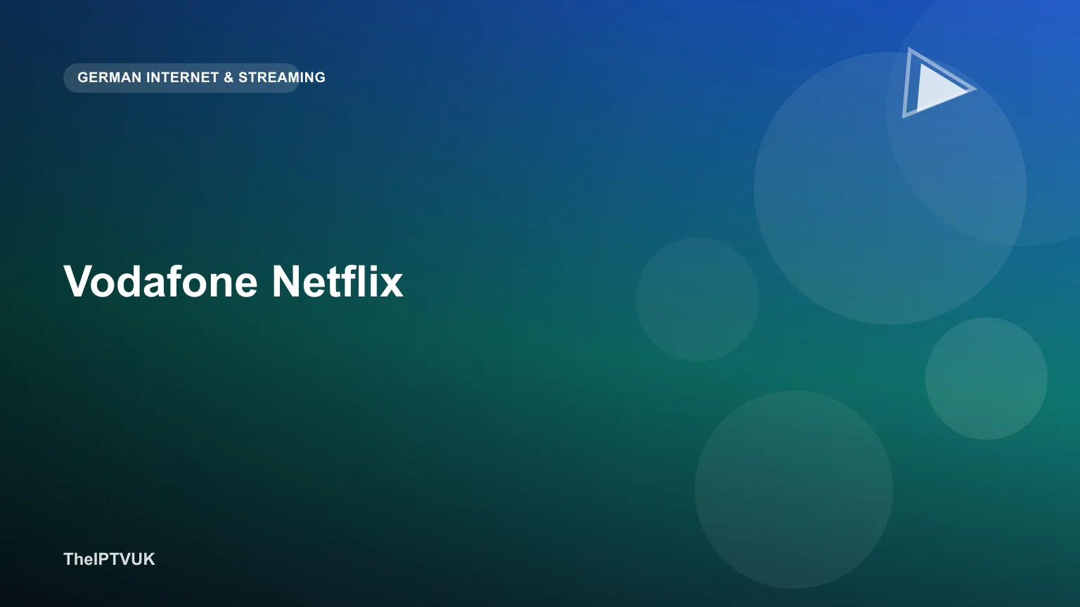 Netflix-App-Symbol auf einem Fernsehbildschirm neben einem Vodafone-Router
