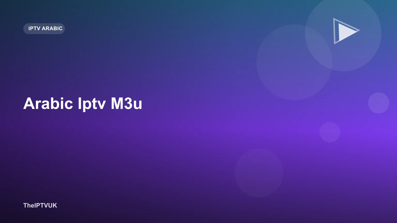 M3U playlist file loading Arabic-language channels on an IPTV app