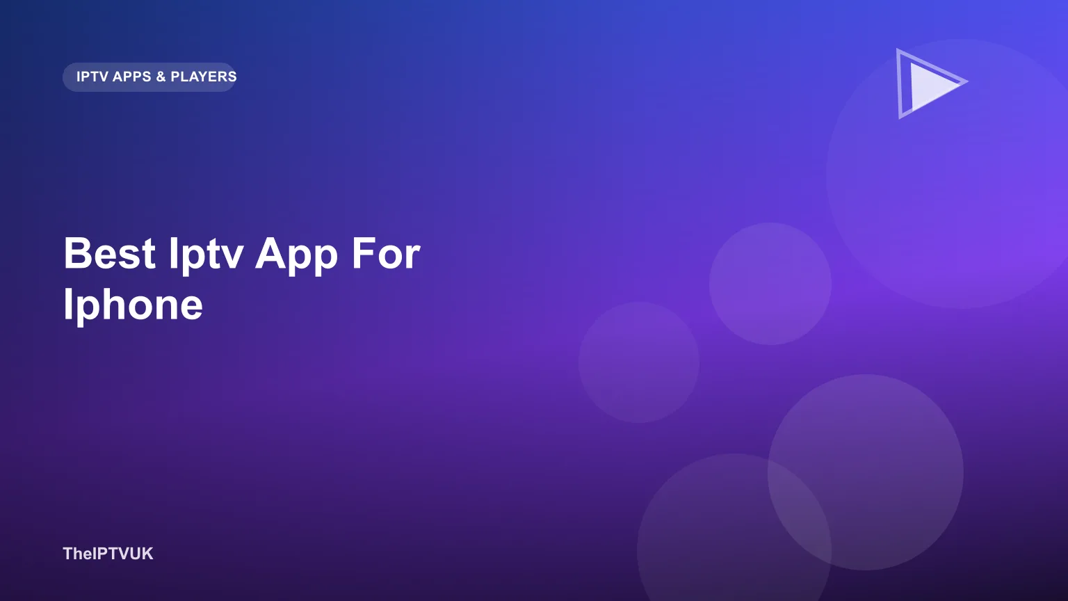 iPhone screen displaying an IPTV streaming app interface