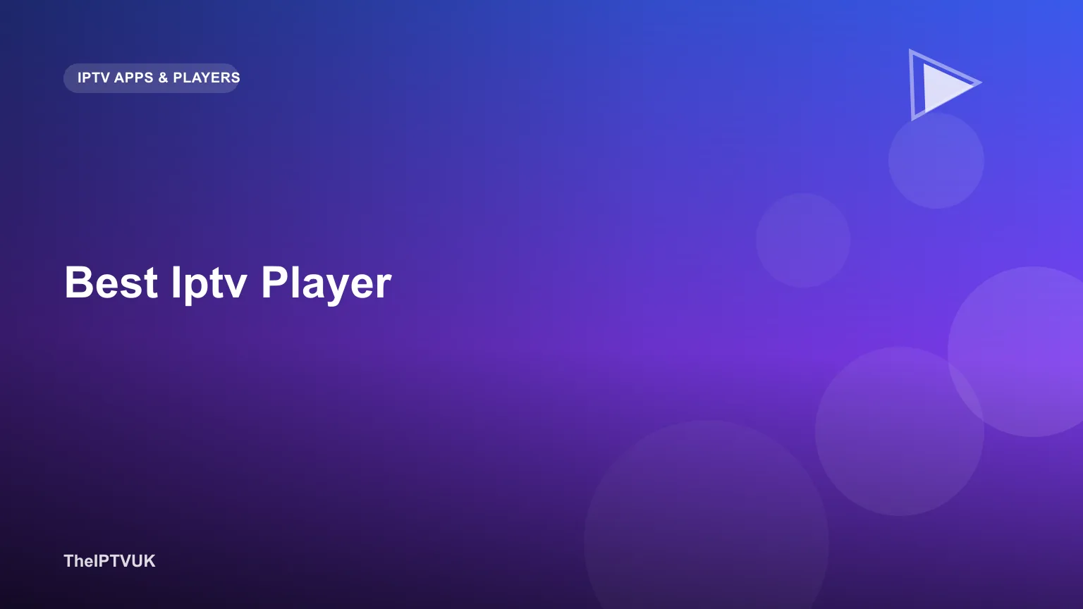 Three streaming devices side by side showing different IPTV player app interfaces