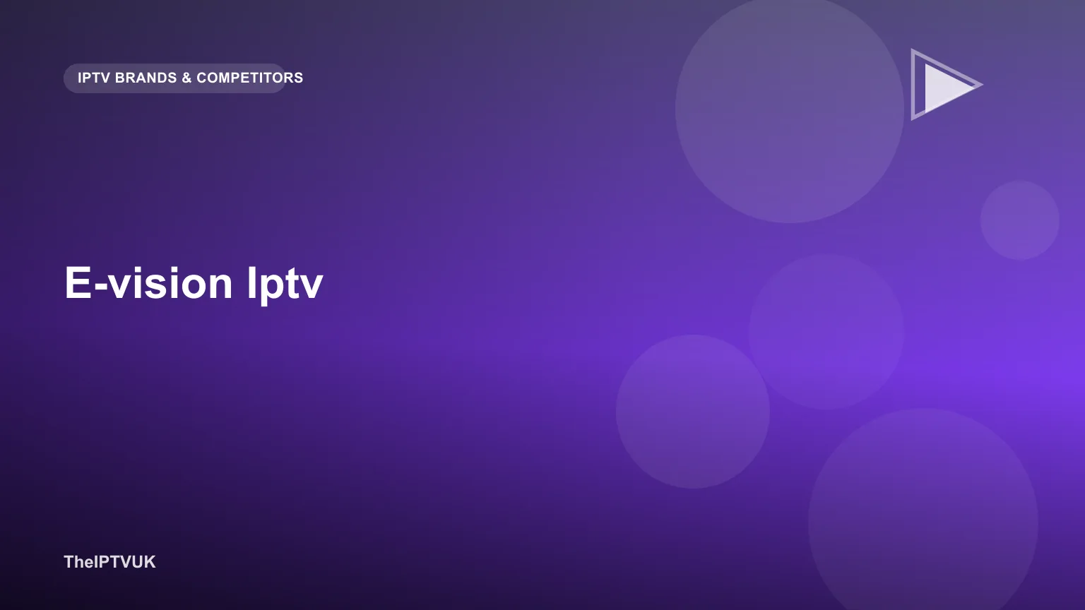 Streaming device connected to a television representing the e-Vision IPTV service