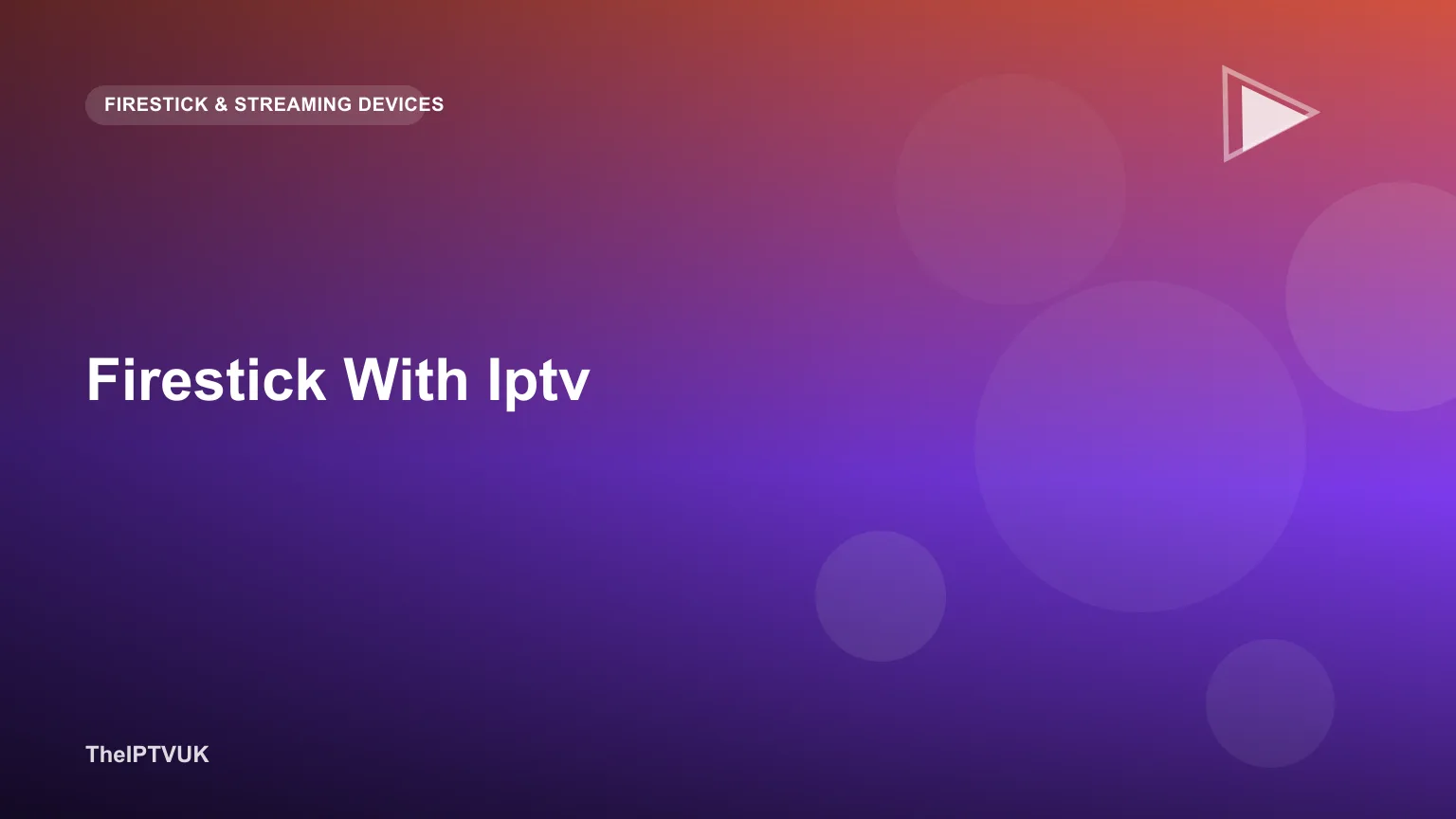 Amazon Fire TV Stick plugged into a television with an IPTV app open on screen