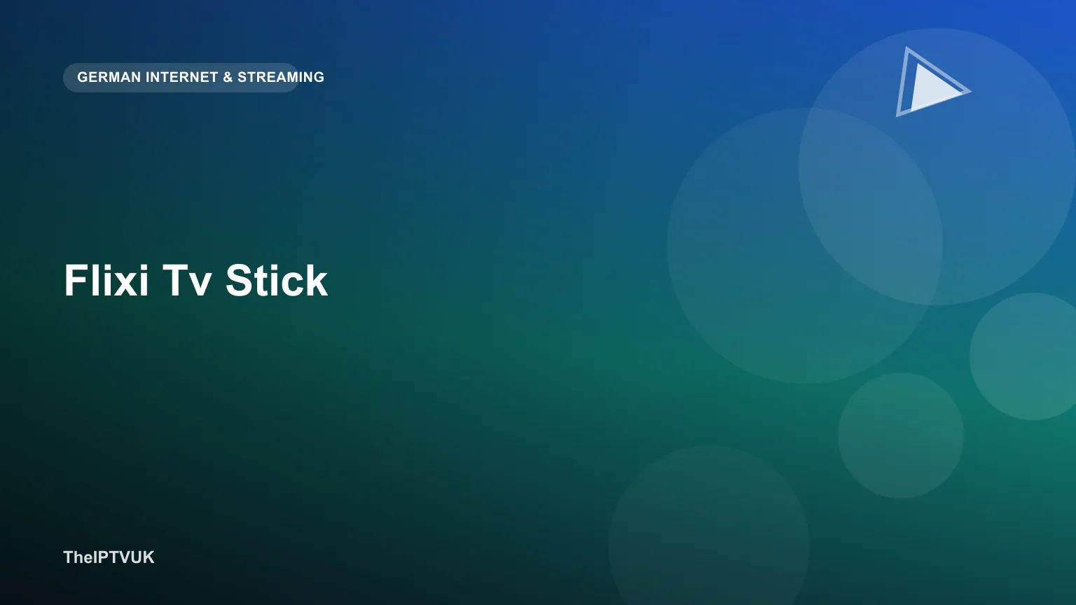Streaming-Stick-Gerät wie der Flixi TV Stick am HDMI-Anschluss eines Fernsehers