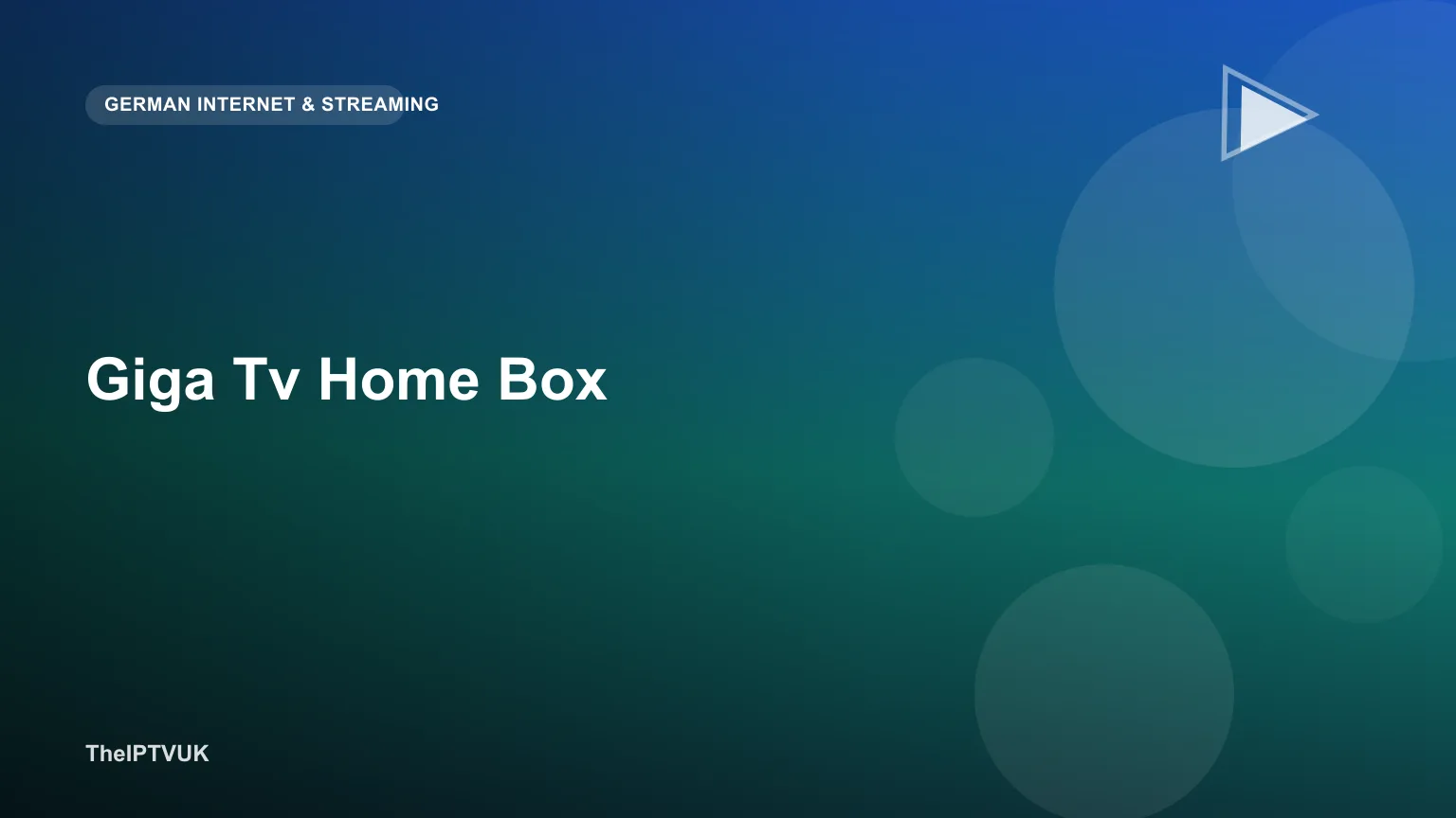 Vodafone GigaTV Home Box an einen Fernseher angeschlossen im Wohnzimmer