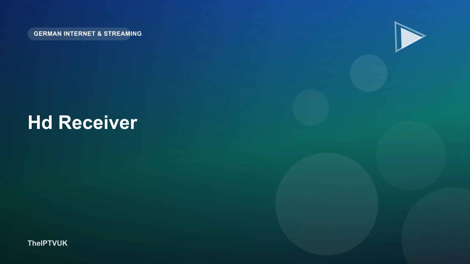HD Receiver an einen Fernseher angeschlossen im Wohnzimmer