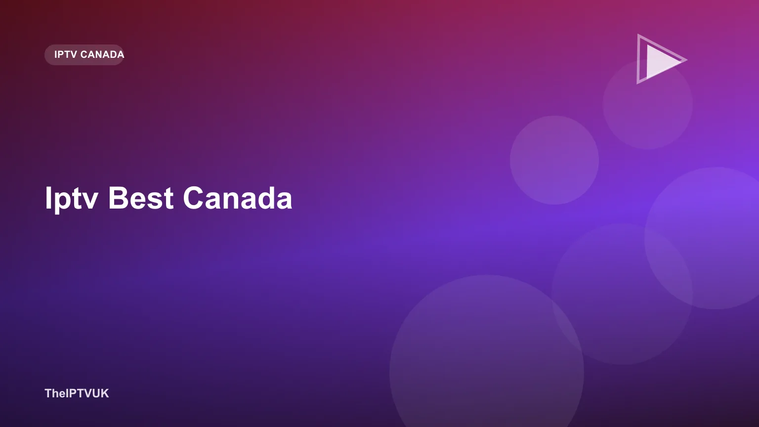 Person comparing IPTV subscription options on a laptop with a Canadian flag visible in the background