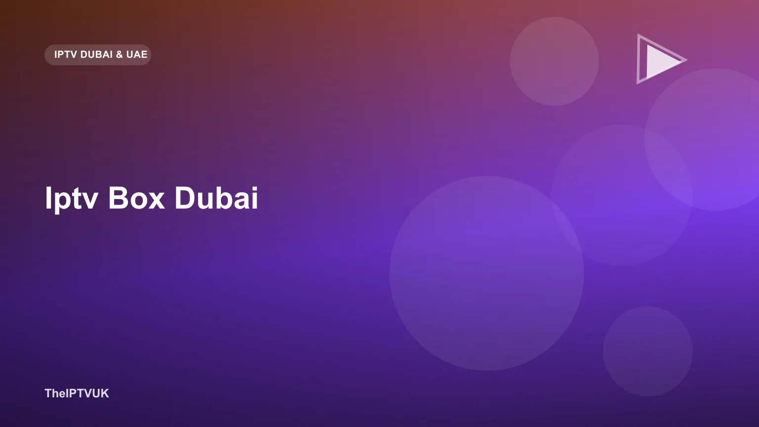 Android IPTV box connected to a television in a Dubai living room