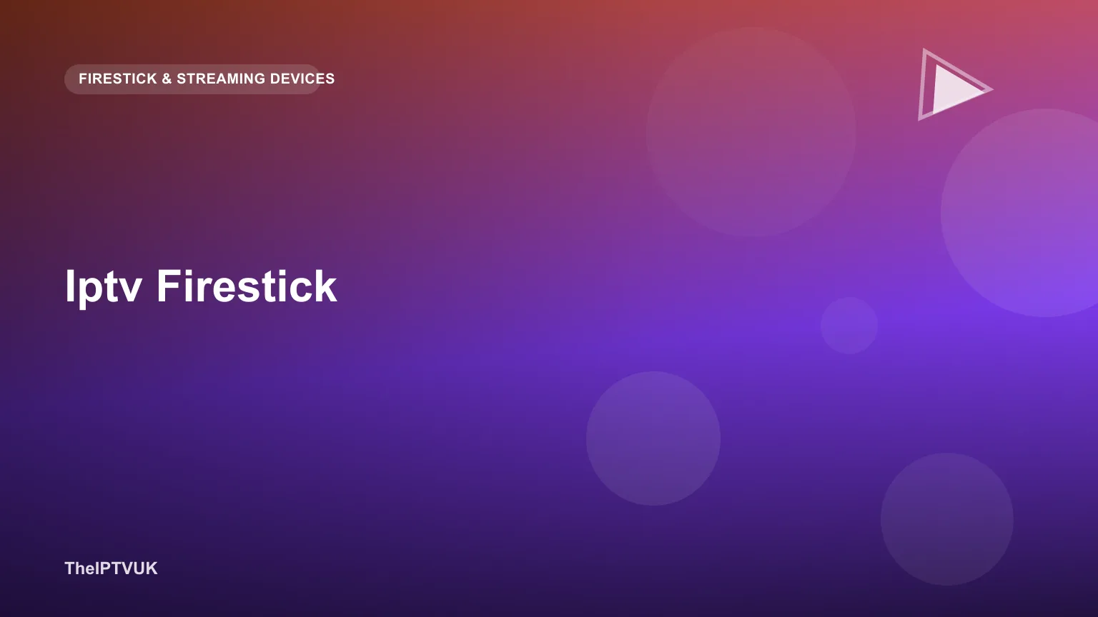 Amazon Fire TV Stick plugged into a television displaying an IPTV app interface