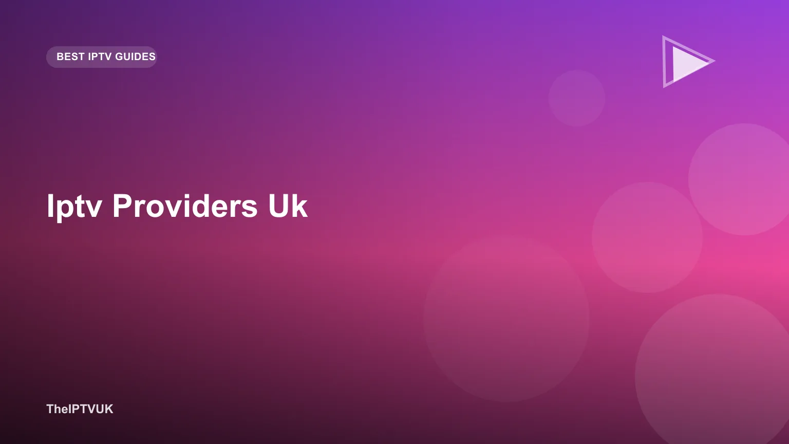Comparison chart of several IPTV providers on a laptop screen in the UK
