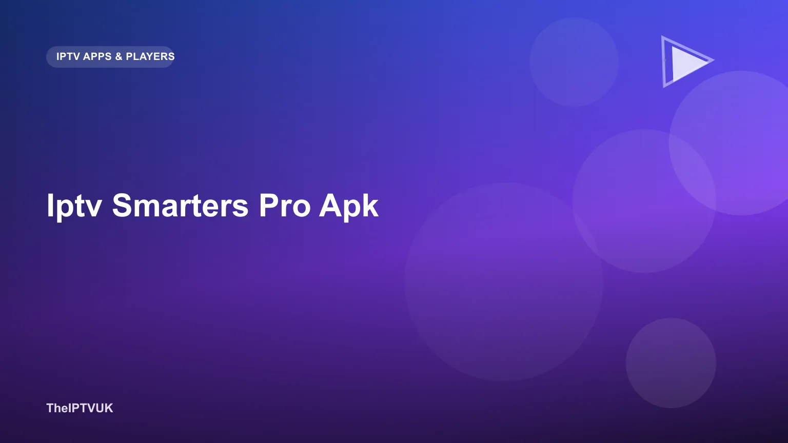 Android TV box screen showing the IPTV Smarters Pro app login setup screen