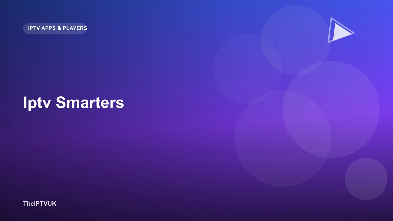 IPTV Smarters App Oberfläche auf einem Smart TV