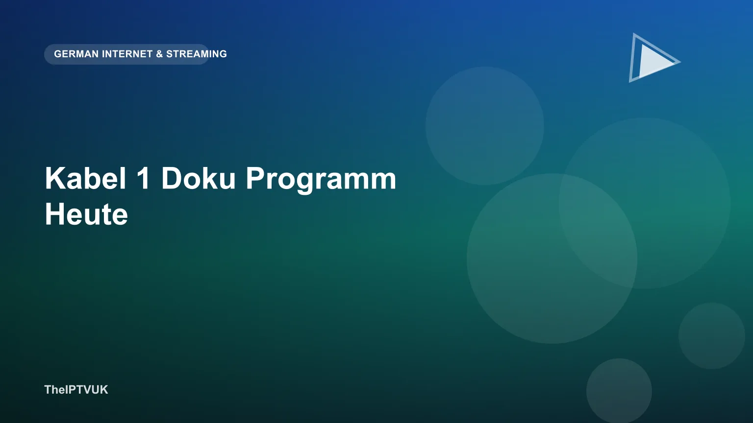 Fernbedienung vor einem Bildschirm mit Programmübersicht des Senders Kabel 1 Doku