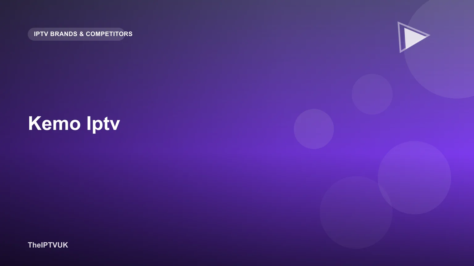 Streaming device displaying a generic IPTV channel guide interface