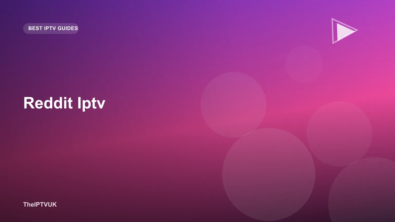 Forum-style discussion thread illustrating Reddit IPTV conversations