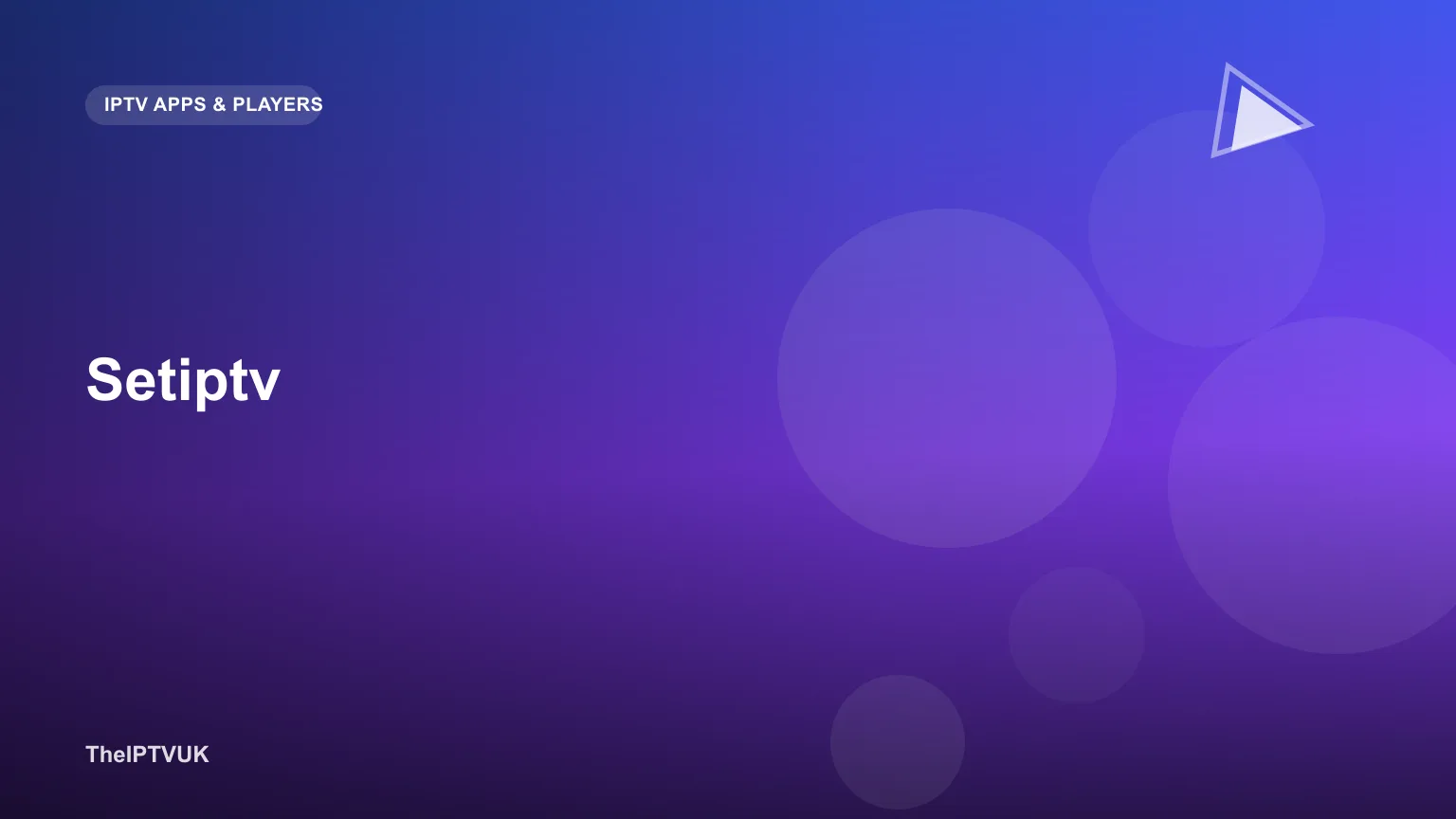 Streaming device home screen showing the SET IPTV app icon