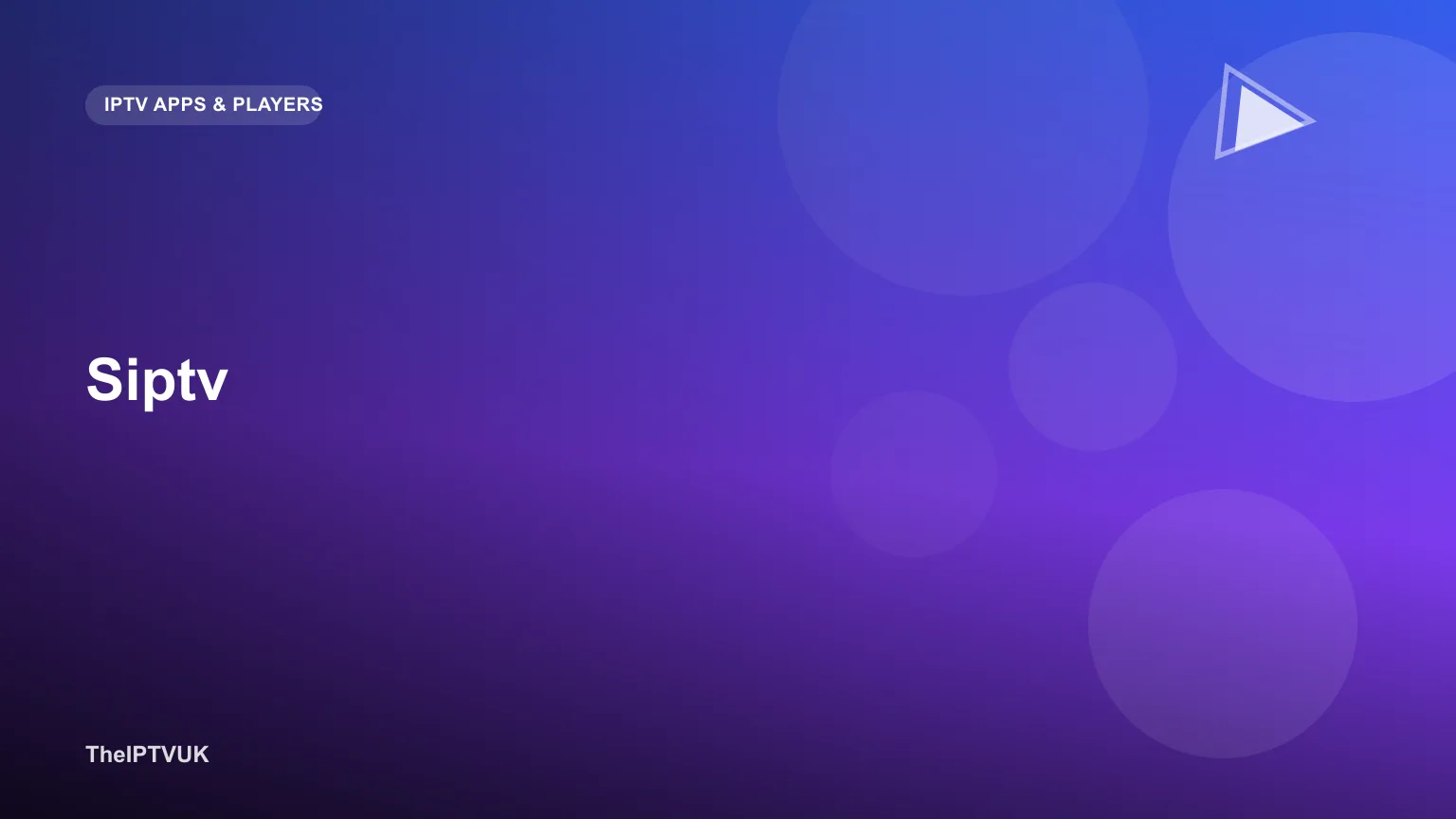 SIPTV App Startbildschirm auf einem Samsung Smart TV