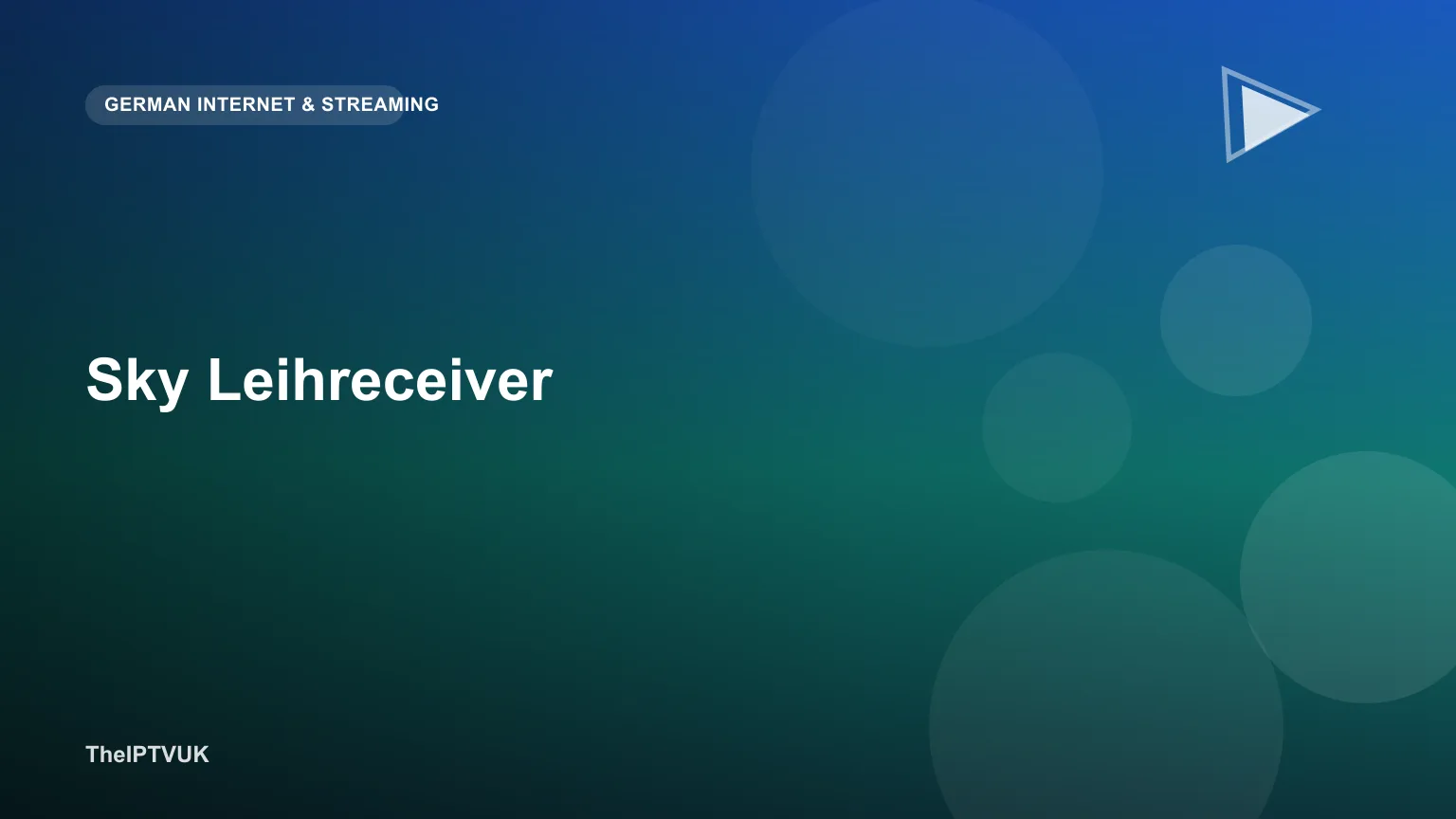 Sky Leihreceiver an einen Fernseher angeschlossen im Wohnzimmer