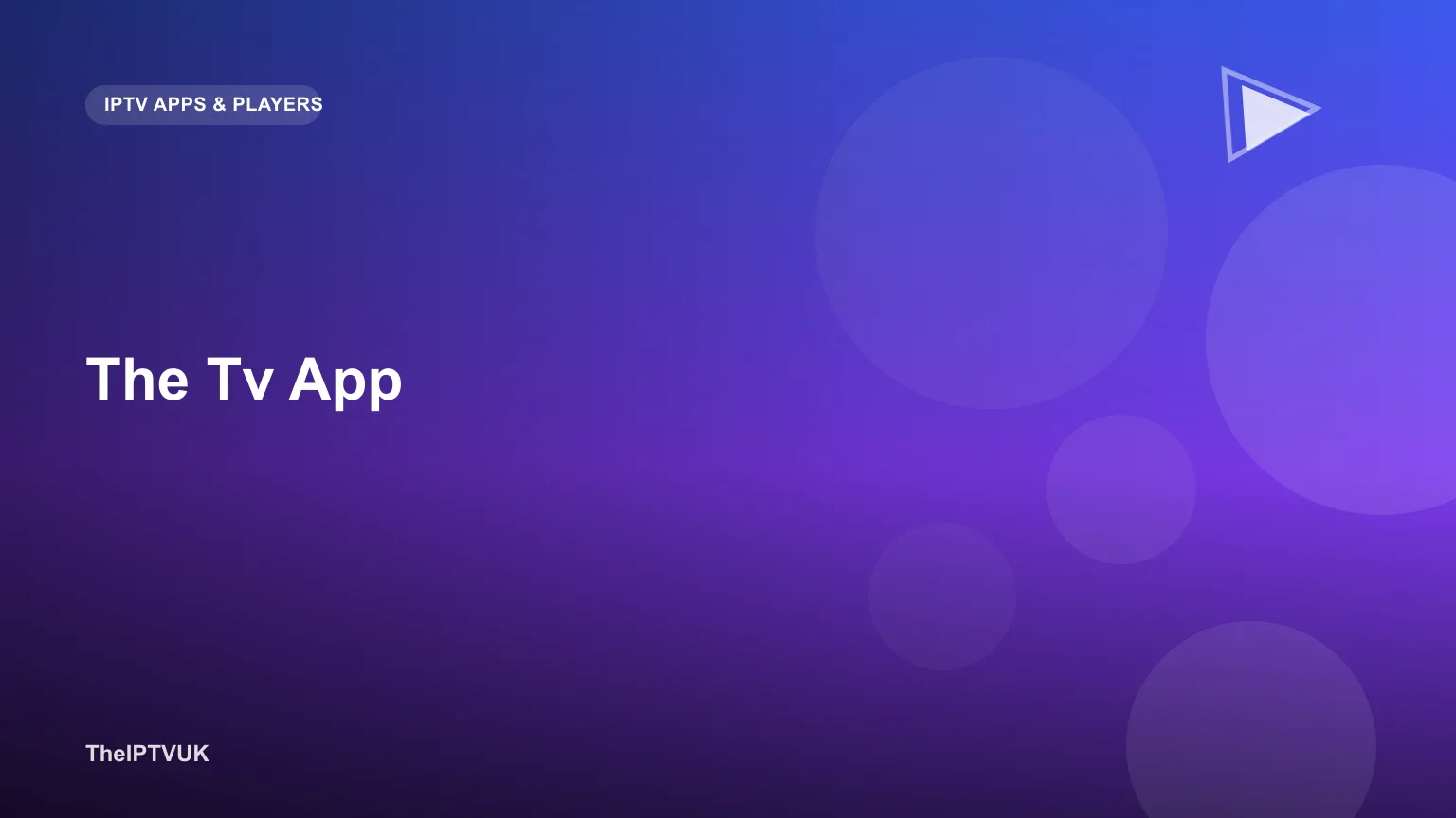 Smart TV home screen showing a generic TV app icon among streaming apps