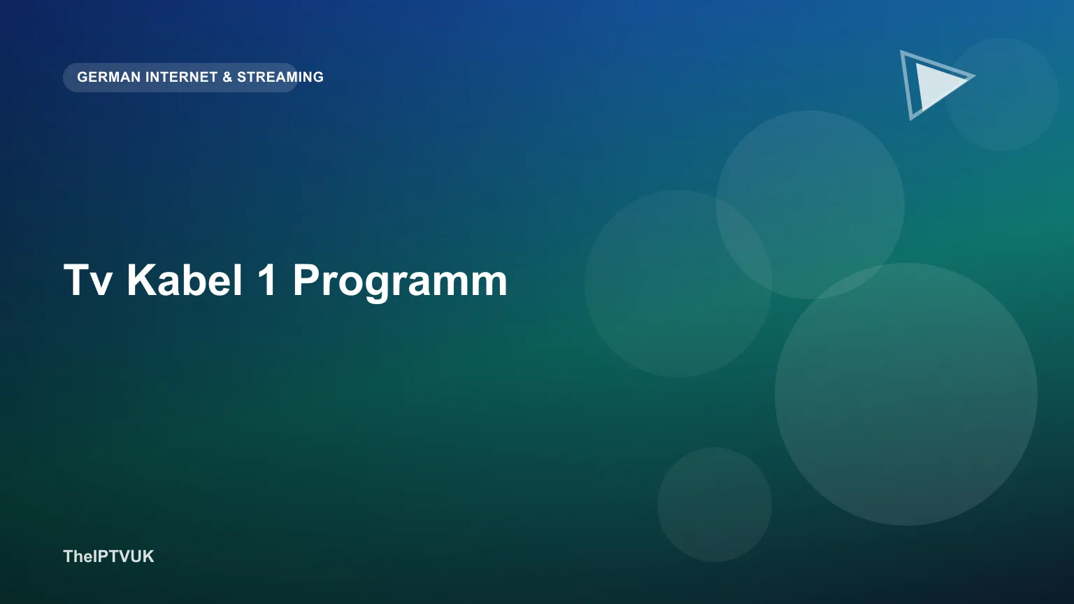 Fernbedienung vor einem Bildschirm mit TV-Programmübersicht für Kabel 1