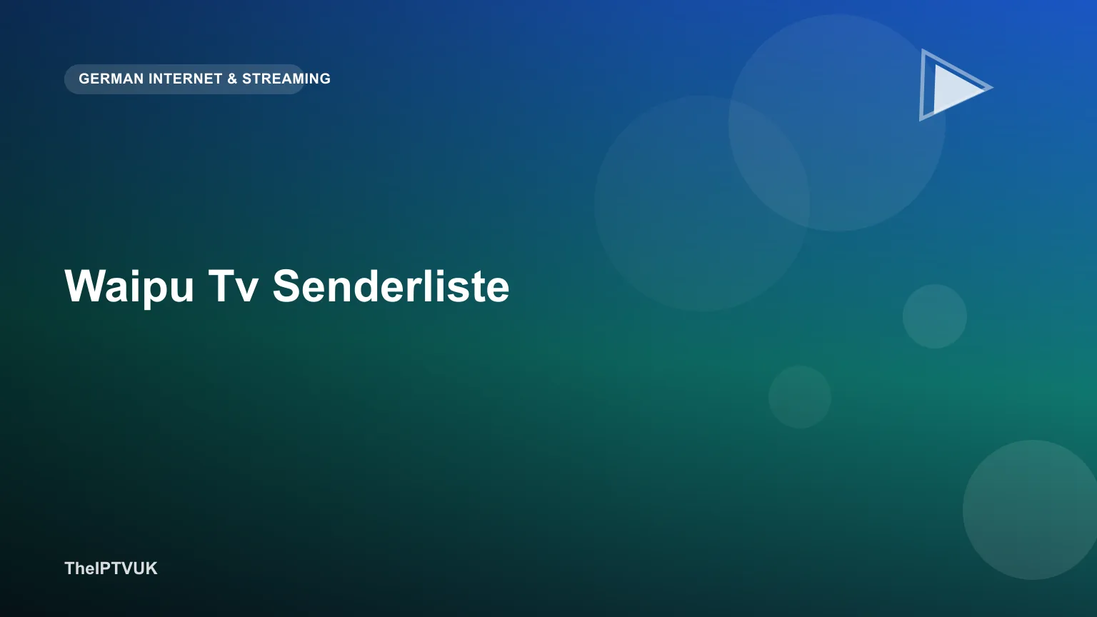 Fernseher zeigt eine Senderliste einer Streaming-TV-Plattform