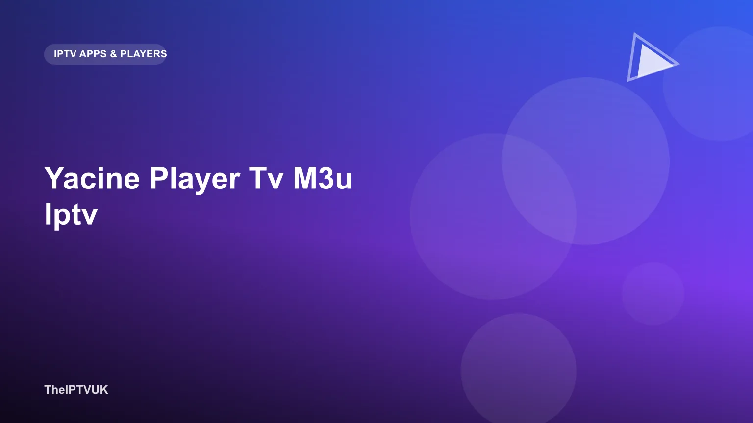 Android TV screen showing the Yacine Player TV app with an M3U playlist channel grid